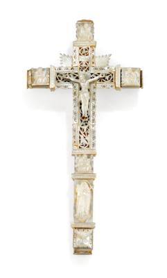 A Jerusalem Mother-Of-Pearl Cross, - A Viennese Collection
