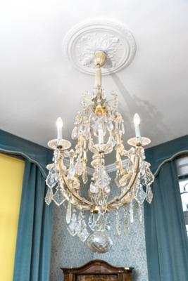 A Small Glass Chandelier, - A Viennese Collection