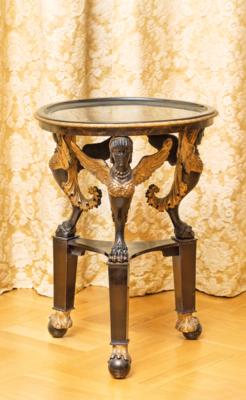 A Small Round Side Table in Empire Style, - Vídeňská Sbírka