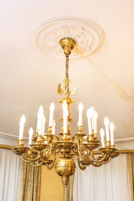 A Brass Chandelier, - A Viennese Collection