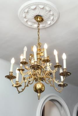 A Brass Chandelier, - A Viennese Collection