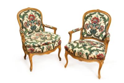 A Pair of Armchairs in Baroque Style, - A Viennese Collection