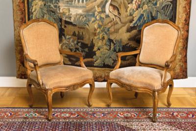 Paar barocke Armlehnsessel, - Eine Wiener Sammlung