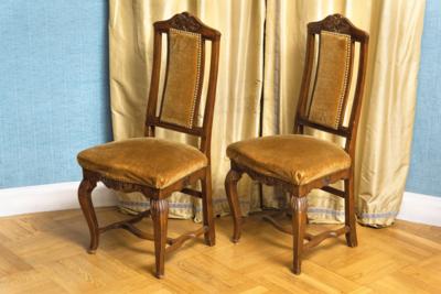 A Pair of Baroque Chairs, - Una Collezione Viennese