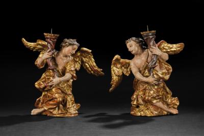 Paar barocke Leuchteregel, - Eine Wiener Sammlung