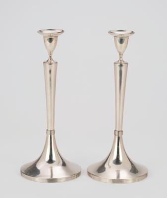 A Pair of Empire Candleholders, - A Viennese Collection