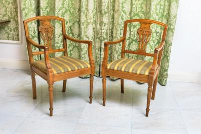 A Pair of Neo-Classical Armchairs, - A Viennese Collection