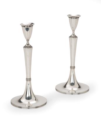 A Pair of Empire Candleholders from Vienna, - Una Collezione Viennese