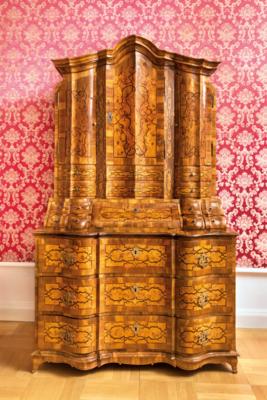 A Magnificent Baroque Cabinet on Chest, - A Viennese Collection