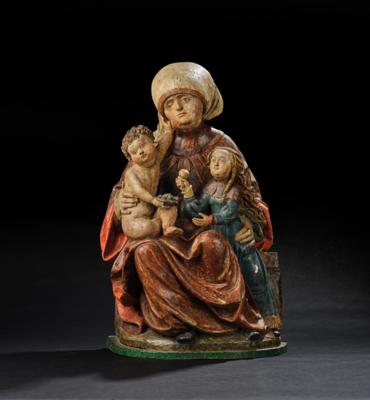 A Late-Gothic Madonna and Child with Saint Anne, - Vídeňská Sbírka