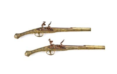 A Pair of Flintlock Pistols, - A Viennese Collection