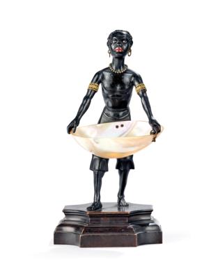 A Figure Carrying a Mother-of-Pearl Tray, - A Viennese Collection