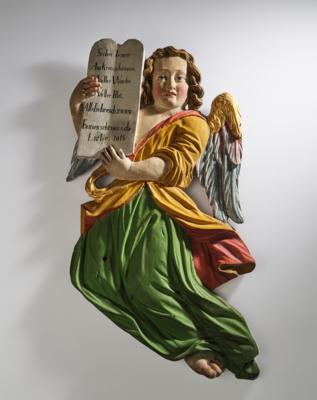 Großer Engel mit Schrifttafel, - Eine Wiener Sammlung II