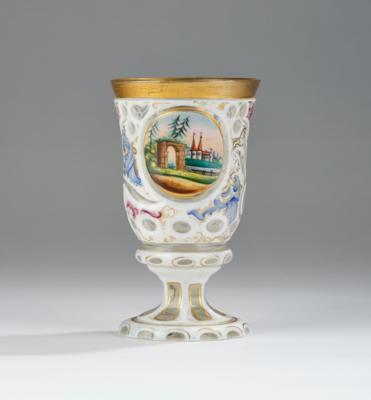 A Footed Beaker, Bohemia c. 1850, - A Viennese Collection II