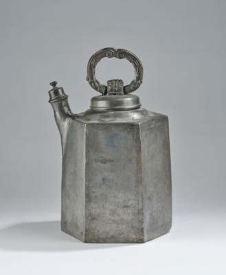 A Large Hexagonal Pewter Jug, - A Viennese Collection II