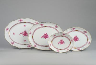 Herend - 2 Raviers, 2 Oval Platters, - Una Collezione Viennese II