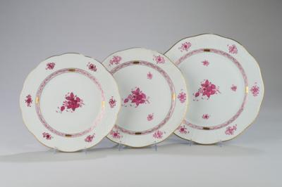 Herend - 2 Circular Platters, 1 Round Cake Platter, - Una Collezione Viennese II
