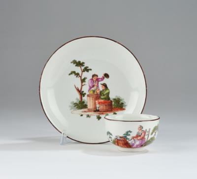 A Small Cup with Supplemented Saucer, Imperial Manufactory, Vienna c. 1765/70, - A Viennese Collection II
