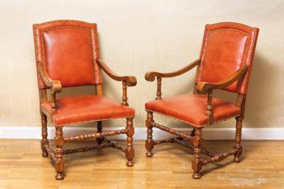A Pair of Armchairs in Early Baroque Style, - Una Collezione Viennese II