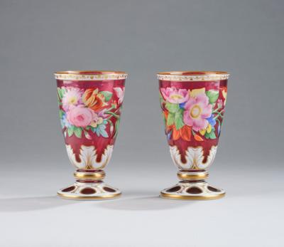 A Pair of Footed Beakers, Neuwelt or Schreiberhau, Second Half of the 19th Century, - A Viennese Collection II