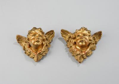 Paar geflügelte Engelsköpfchen, - Eine Wiener Sammlung II