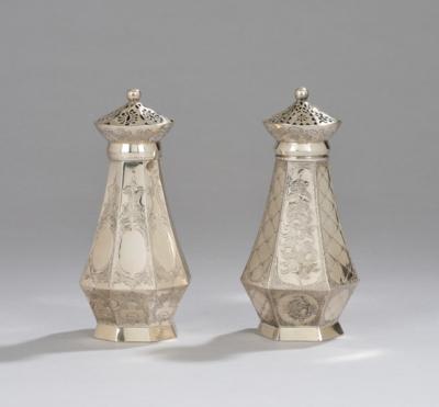A Pair of Viennese Condiment Casters, - Una Collezione Viennese II