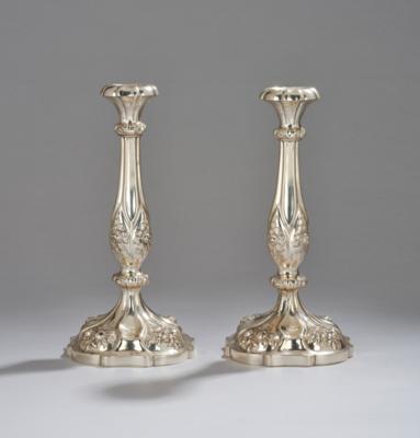 A Pair of Viennese Candleholders, - A Viennese Collection II