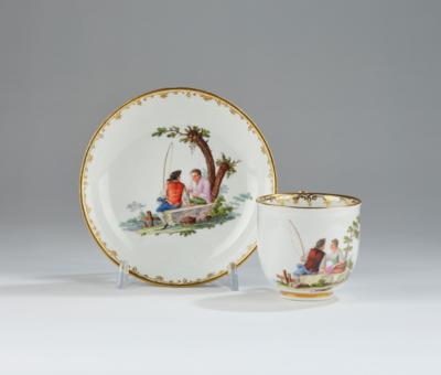 A Cup with Saucer, Imperial Manufactory, Vienna c. 1770, - A Viennese Collection II
