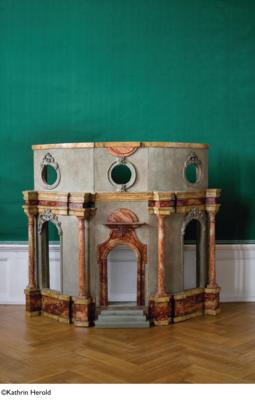 Ungewöhnliches barockes Architektur-Modell, - Sammlung Otto von Mitzlaff