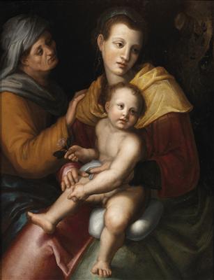 Cerchia di Jacopo Carucci,  detto  Pontormo (Pontormo presso Empoli 1494 - Firenze 1556) - Dipinti antichi