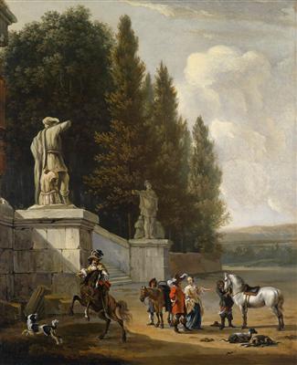 Jan Blom (Amsterdam 1622–1685) and Johannes Lingelbach (Frankfurt/Main 1622–1674 Amsterdam) - Old Master Paintings