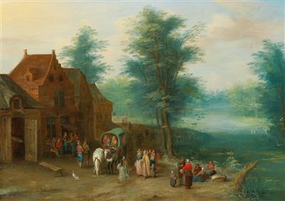 Josef van Bredael - a pair (2) - Old Master Paintings