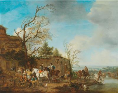 Philips Wouwerman und Werkstatt - Dipinti antichi