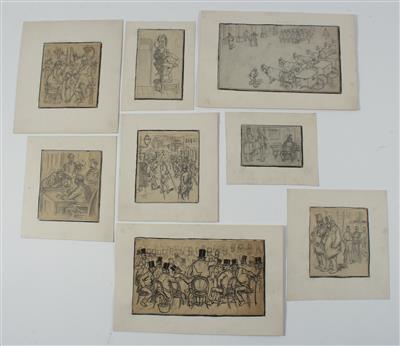 Hans Schließmann - Disegni e stampe fino al 1900, acquarelli e miniature