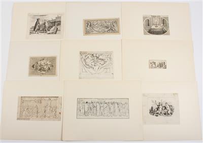 Konvolut Druckgraphik, 15.-19. Jahrhundert - Meisterzeichnungen, Druckgraphik bis 1900, Aquarelle und Miniaturen