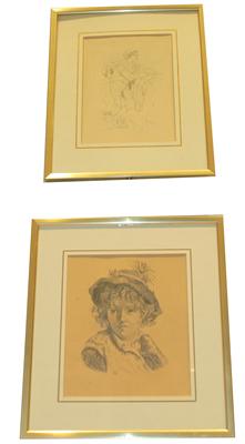 Künstler, 19. Jahrhundert - Master Drawings, Prints before 1900, Watercolours, Miniatures