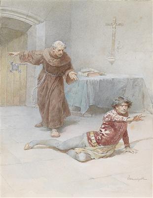 Ludovico Marchetti - Mistrovské kresby, Tisky do roku 1900, Akvarely a miniatury