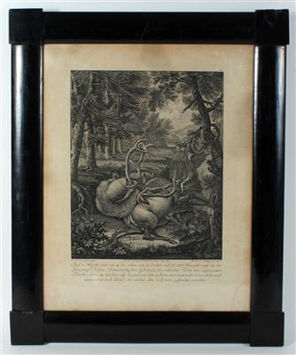 Martin Elias Ridinger - Meisterzeichnungen, Druckgraphik bis 1900, Aquarelle und Miniaturen