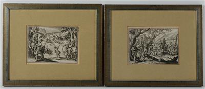 Nach Antonio Tempesta - Mistrovské kresby, Tisky do roku 1900, Akvarely a miniatury
