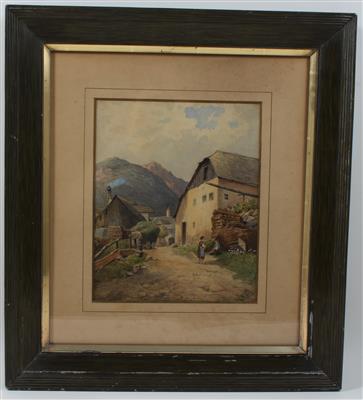 Österreich um 1890 - Meisterzeichnungen, Druckgraphik bis 1900, Aquarelle und Miniaturen