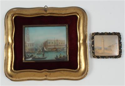 Zwei Miniaturen - Disegni e stampe fino al 1900, acquarelli e miniature
