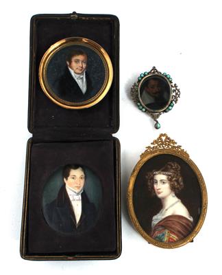 Konvolut Miniaturen 17.-19. Jahrhundert - Portraits and miniatures
