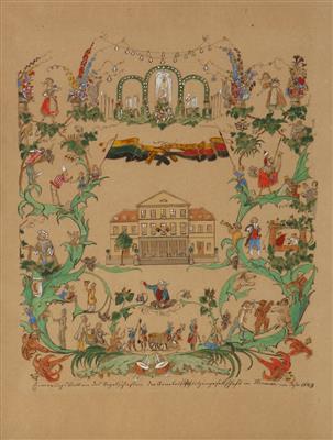 Deutsch um 1840 - Watercolours and miniatures