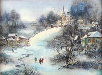 Kulikov, Russischer Künstler, Ende 20. Jahrhundert - Dipinti