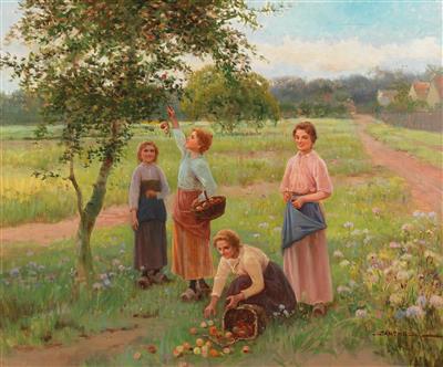 Eduard Sanchez um 1900 - Paintings - Season opening