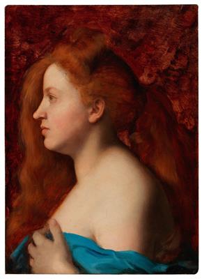 Istvan Zichy * zugeschrieben/attributed (1879-1951) Mädchen im Profil mit roten Haaren, - Paintings - Season opening