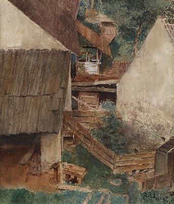 Eduard Zetsche - Mistrovské kresby, Tisky do roku 1900, Akvarely a miniatury