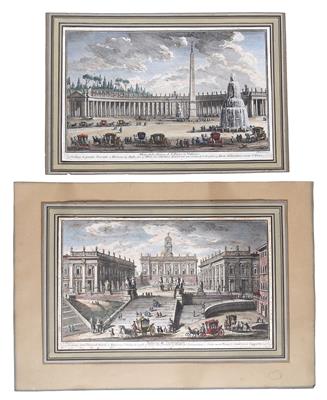 Giuseppe Vasi - Disegni e stampe fino al 1900, acquarelli e miniature
