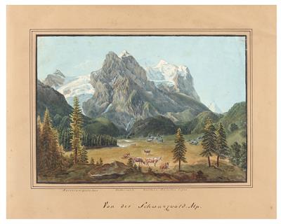 Schweiz, 1. Hälfte 19. Jahrhundert - Disegni e stampe fino al 1900, acquarelli e miniature