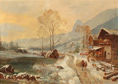Heinrich Bürkel Kopie/Copy - Summer auction Paintings